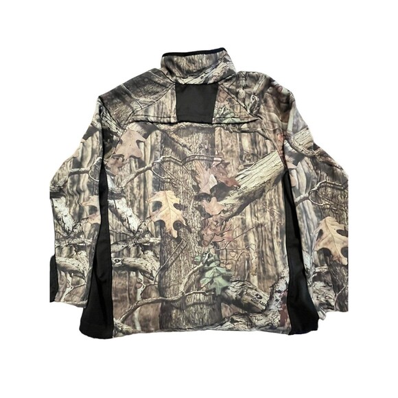 Mossy Oak Jacket Coat Break Up Infinity Camouflage Front Zip Sz L 42-44 - Picture 2 of 11